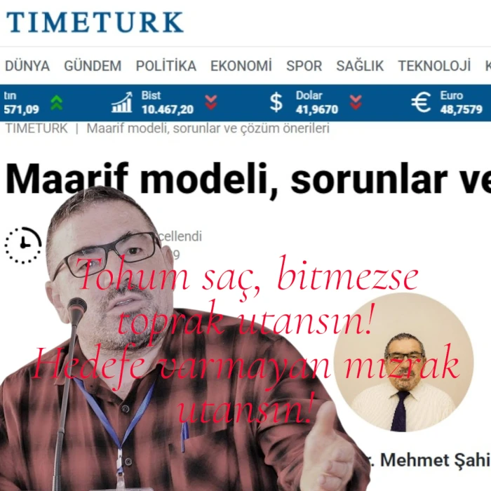 Tohum saç, bitmezse toprak utansın!